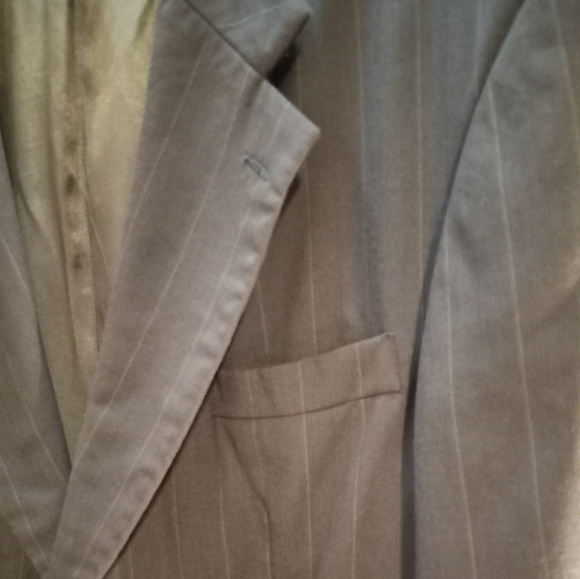 Oscar De La Renta  100% Wool  Tailored Front Buttons Coat Navy 44 L x 38W Blazer - Picture 3 of 15